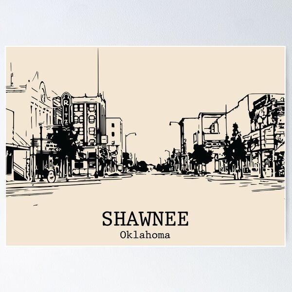 Item preview, Shawnee - Oklahoma designed and sold by Lakeric Cityscapes.