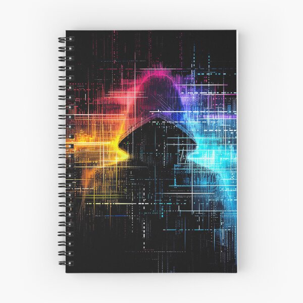 Item preview, Black figure surrounded by rainbow code designed and sold by SissiTer-Art.