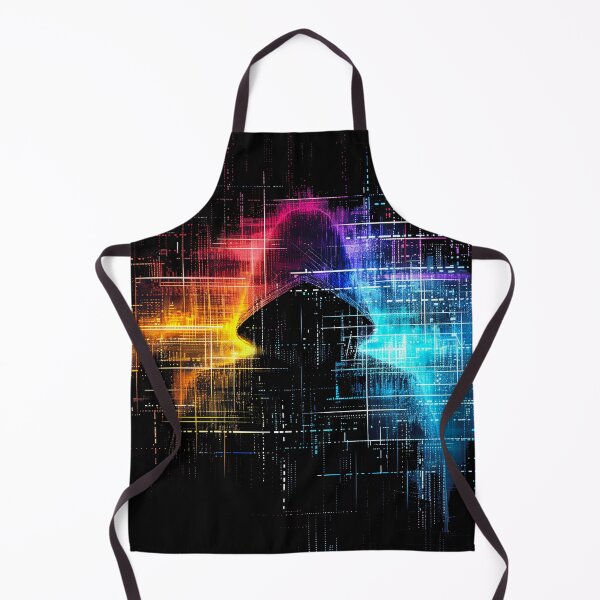 Item preview, Black figure surrounded by rainbow code designed and sold by SissiTer-Art.