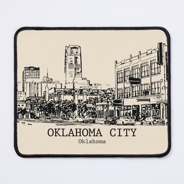Artikelvorschau, Oklahoma City - Oklahoma entworfen und verkauft von Lakeric Cityscapes.
