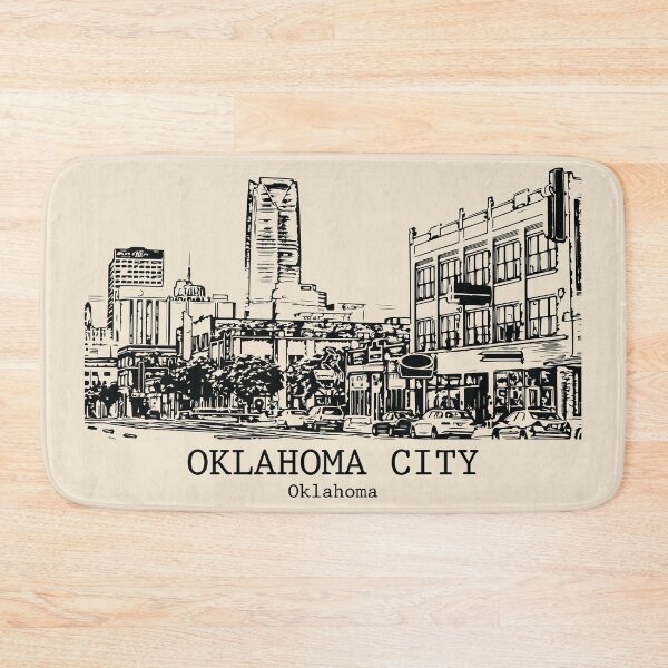 Artikelvorschau, Oklahoma City - Oklahoma entworfen und verkauft von Lakeric Cityscapes.