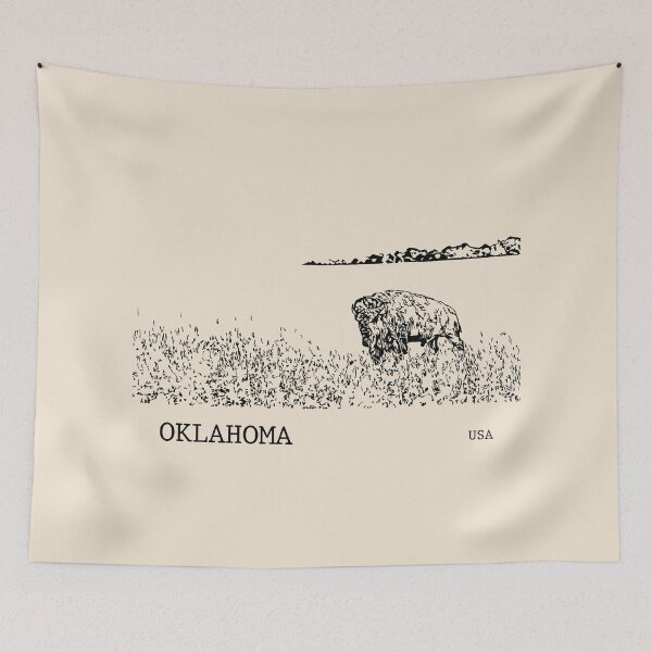 Artikelvorschau, Oklahoma USA entworfen und verkauft von Lakeric Cityscapes.