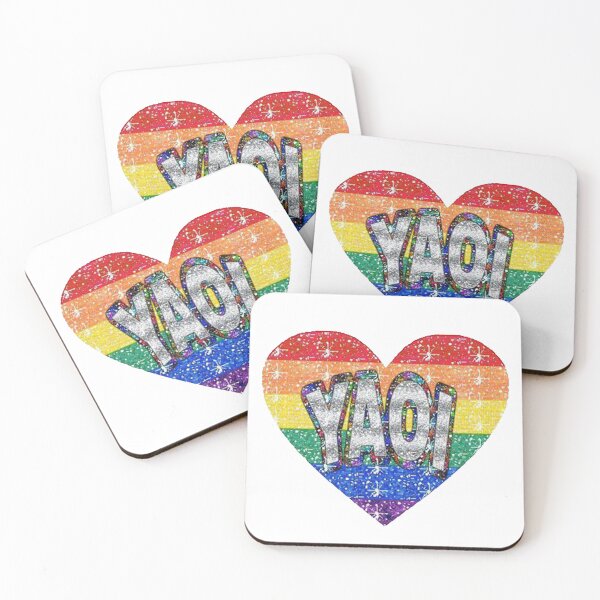 Item preview, yaoi rainbow pride heart designed and sold by yoshihi22.