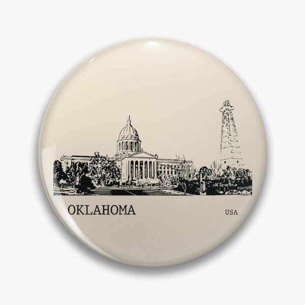 Item preview, Oklahoma State USA designed and sold by Lakeric Cityscapes.