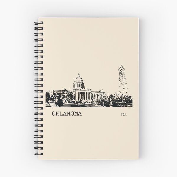 Artikelvorschau, Oklahoma Staat USA entworfen und verkauft von Lakeric Cityscapes.