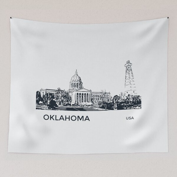 Item preview, Oklahoma State USA designed and sold by Lakeric Cityscapes.