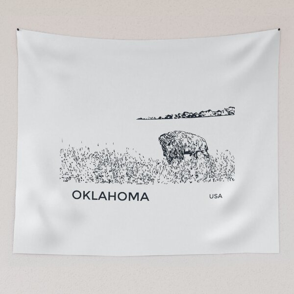 Artikelvorschau, Oklahoma USA entworfen und verkauft von Lakeric Cityscapes.