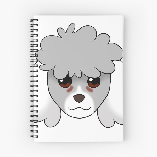 Item preview, Light Grey Standard Cut Poodle White Snout Ears Tear Stains designed and sold by OliRoseArt.