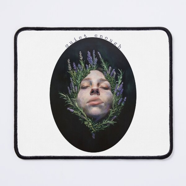 Item preview, Quiet Enough - Painterly Surreal Portrait with Floral Elements designed and sold by Neurodelic.