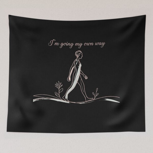 Item preview, Empowered Path | Minimalist Line Art Woman Walking designed and sold by Pukisdaizi.