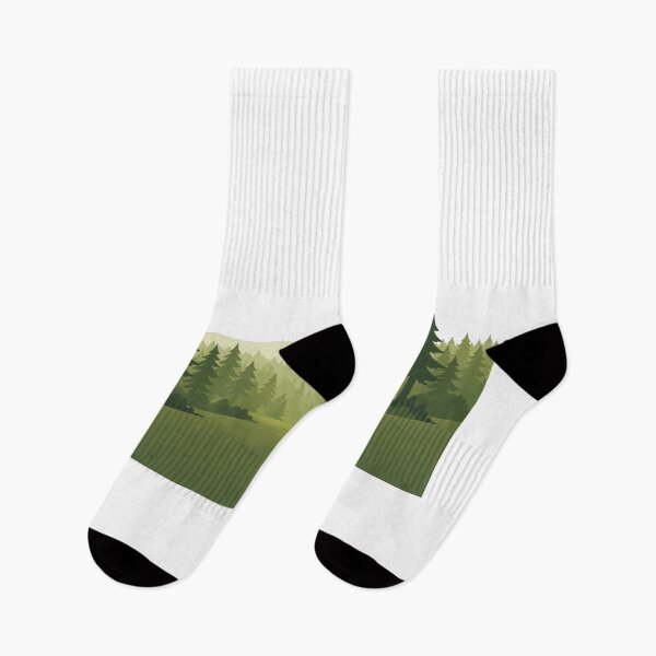 Item preview, Minimalist Forest Cabin – Wide Landscape with Negative Space designed and sold by Fernova.