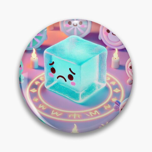 Item preview, Kawaii Ice Cube Ritual – Cute Pastel 3D Candy Coven Magic Circle designed and sold by ComedyInkFactor.