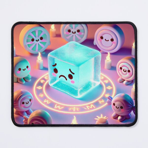 Item preview, Kawaii Ice Cube Ritual – Cute Pastel 3D Candy Coven Magic Circle designed and sold by ComedyInkFactor.