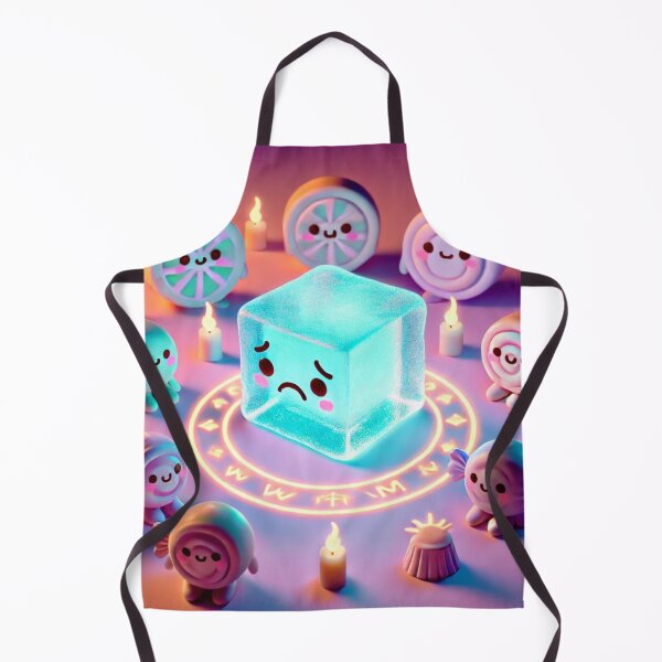 Item preview, Kawaii Ice Cube Ritual – Cute Pastel 3D Candy Coven Magic Circle designed and sold by ComedyInkFactor.