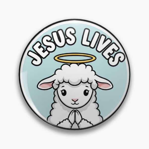 Item preview, Jesus Lives Christian Easter Sticker designed and sold by Illustrated Faith.