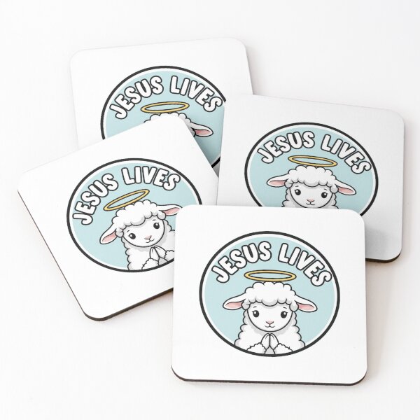 Item preview, Jesus Lives Christian Easter Sticker designed and sold by Illustrated Faith.