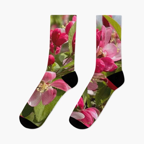 Item preview, Pink flower crabapple tree - pink cherry tree designed and sold by hollycooper.