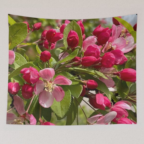Item preview, Pink flower crabapple tree - pink cherry tree designed and sold by hollycooper.