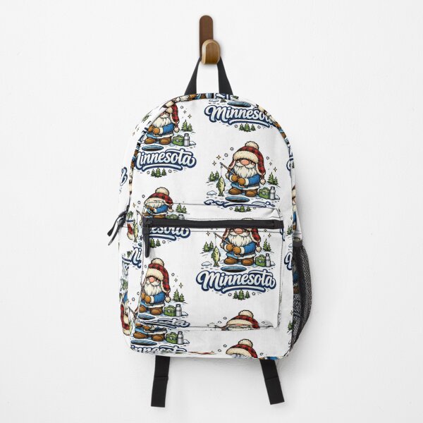 Item preview, Minnesota Ice Fishing Gnome – Cozy Winter Nordic Folk Art designed and sold by Moriarty's Digital Visions.