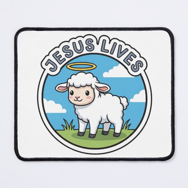 Item preview, Jesus Lives Christian Easter Sticker designed and sold by Illustrated Faith.