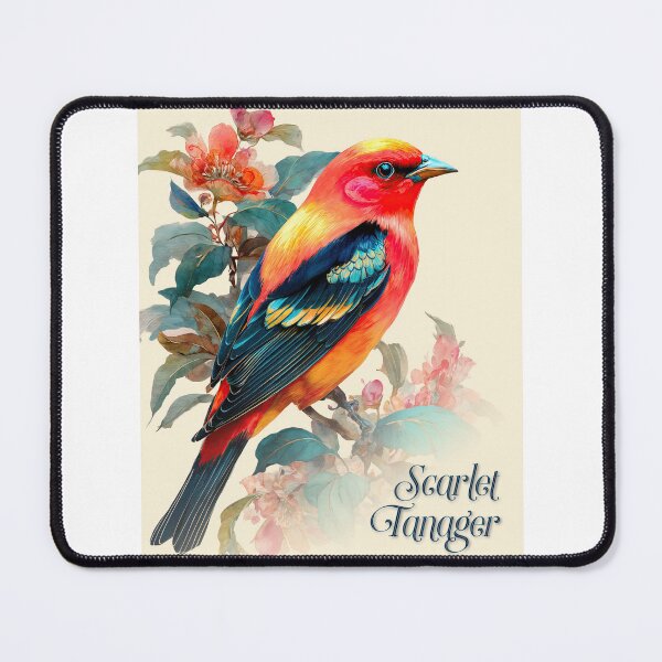 Item preview, Scarlet Tanager Vibrant Wildlife Bird Art designed and sold by ForeverPrintsOK.