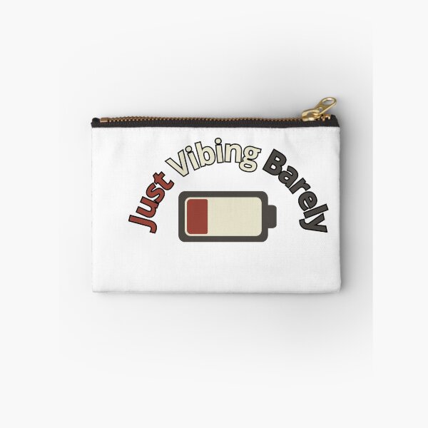 Item preview, Just Vibing Barely | Low Battery Humor T-Shirt designed and sold by RALYSHOP.