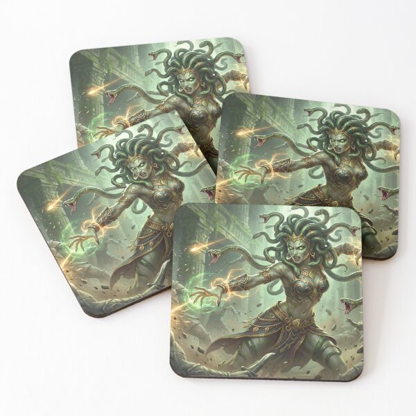 Item preview, Medusa Gorgon's Lair - Petrified Warriors & Snake Hair Detail designed and sold by TheRichGallery.