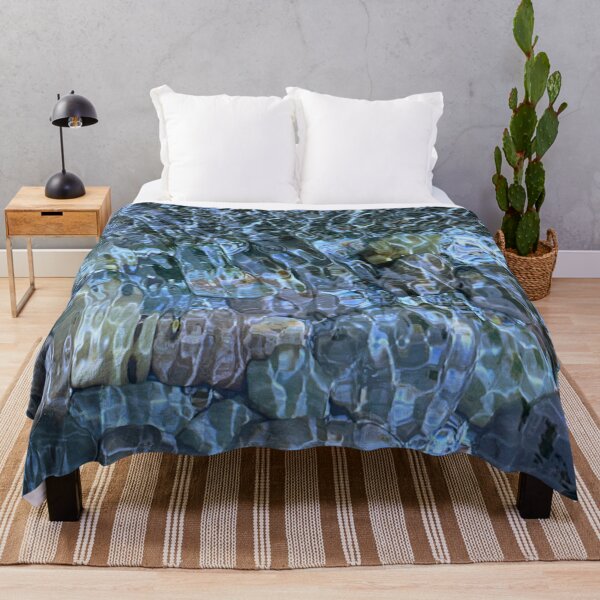 Item preview, Abstract rippling stone beach water pattern  designed and sold by hollycooper.