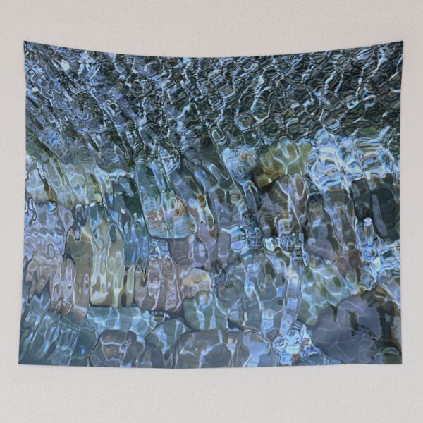 Item preview, Abstract rippling stone beach water pattern  designed and sold by hollycooper.