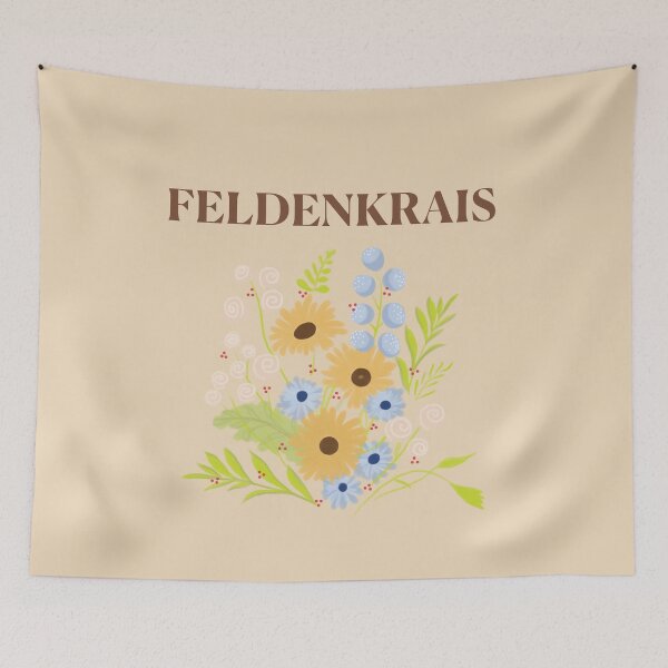 Item preview, Flowers & Feldenkrais - dark brown designed and sold by Feldymerch.