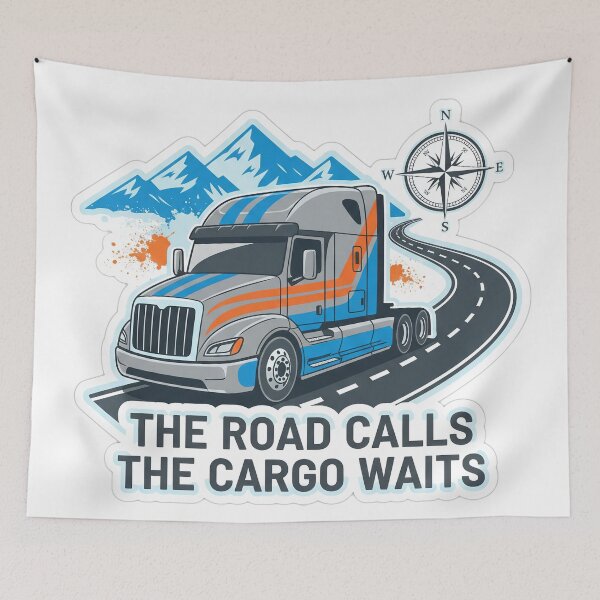 Item preview, The Road Calls - Trucker Adventure designed and sold by BounoWorld.