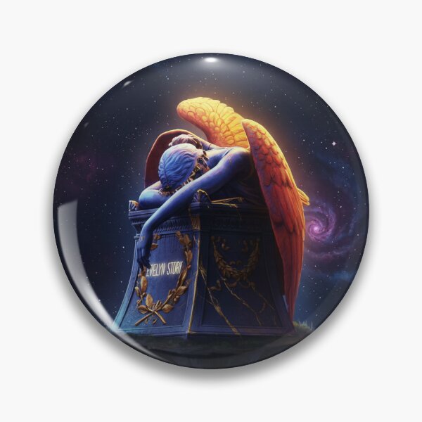Item preview, Celestial Weeping Angel - Cosmic Galaxy Sculpture Art designed and sold by Irinastefania.