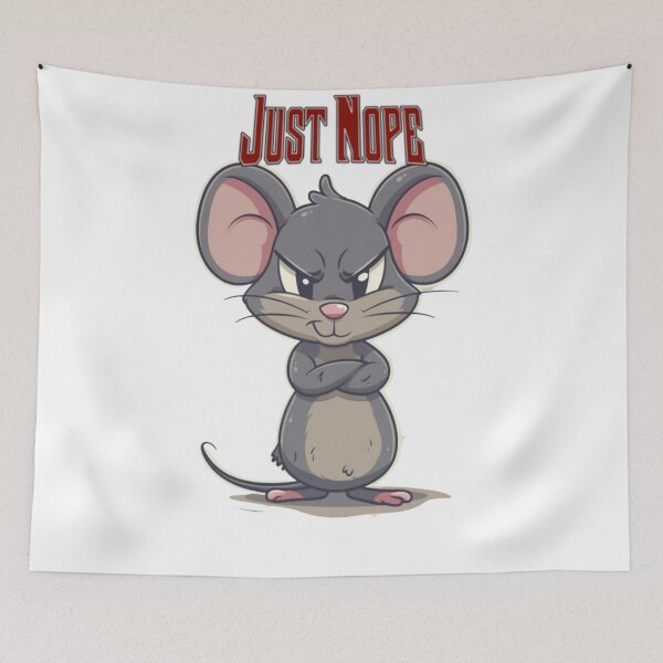 Item preview, Street Mouse Soft Chaos Collection – Just Nope Mouse Meme designed and sold by MiraLumeStudio.