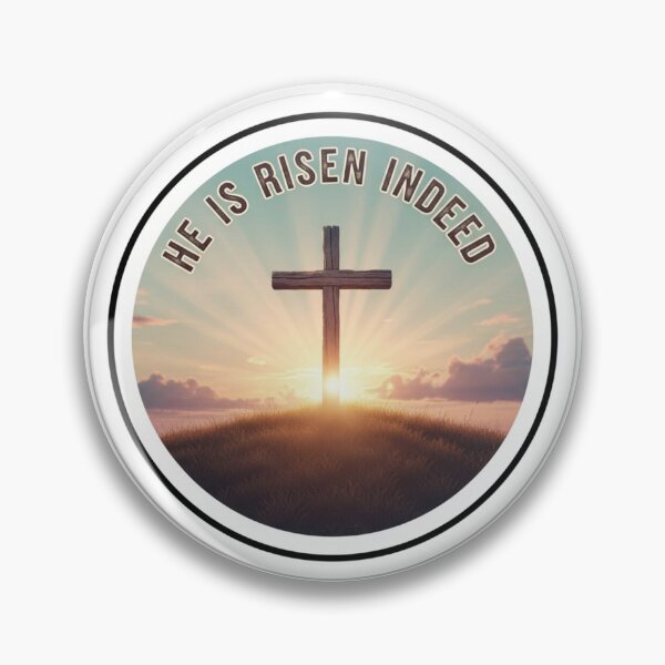 Item preview, He Is Risen Indeed Easter Faith Sticker designed and sold by Illustrated Faith.