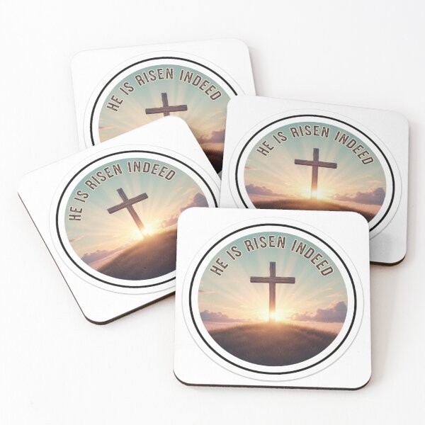 Item preview, He Is Risen Indeed Easter Faith Sticker designed and sold by Illustrated Faith.