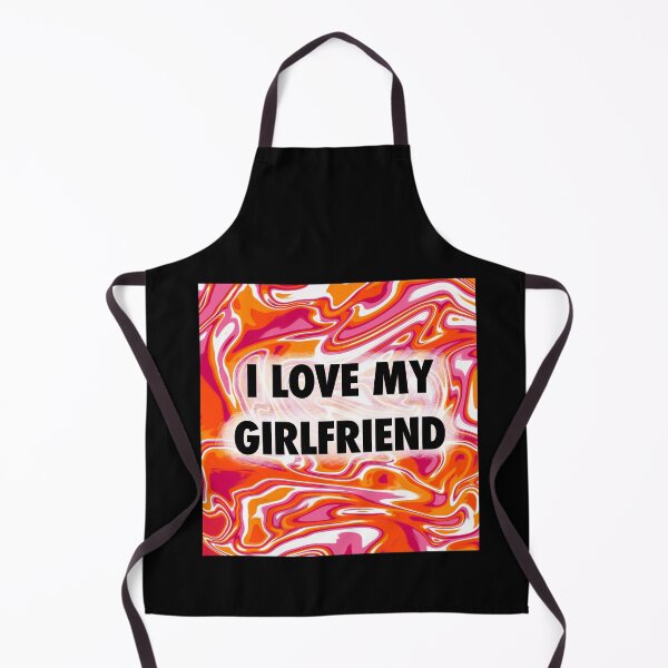 Item preview, I love my girlfriend (lesbian pride flag) designed and sold by artist-wanna-be.