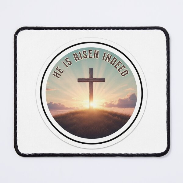 Item preview, He Is Risen Indeed Easter Faith Sticker designed and sold by Illustrated Faith.