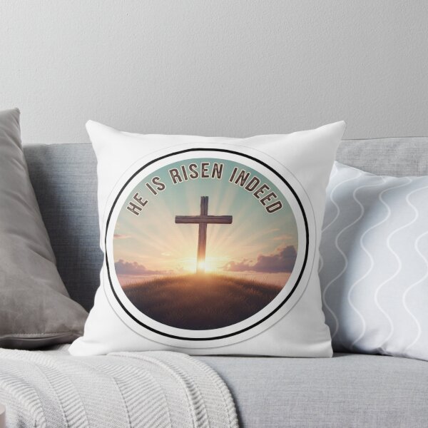 Item preview, He Is Risen Indeed Easter Faith Sticker designed and sold by Illustrated Faith.