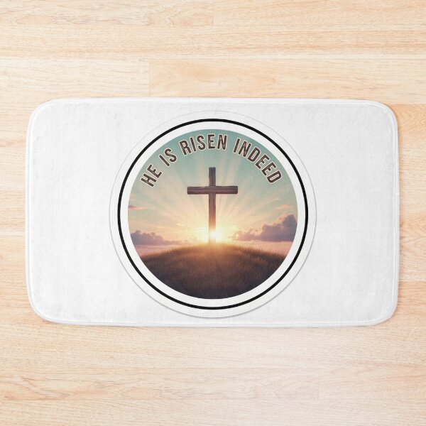 Item preview, He Is Risen Indeed Easter Faith Sticker designed and sold by Illustrated Faith.