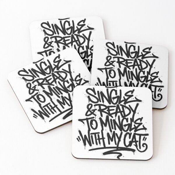 Item preview, Funny Single Cat Lover Graffiti Quote designed and sold by GrafTeesLab.
