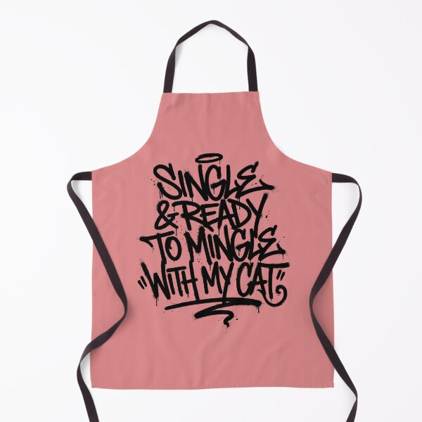 Item preview, Funny Single Cat Lover Graffiti Quote designed and sold by GrafTeesLab.