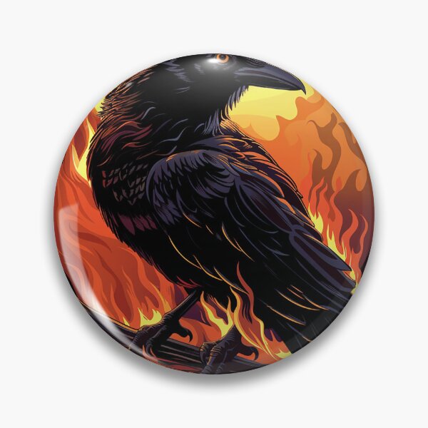 Item preview, crow designed and sold by nerdyrock.