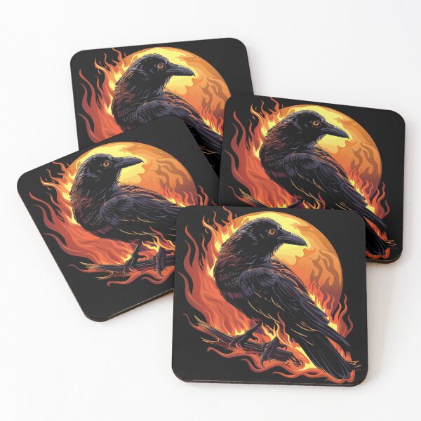 Item preview, crow designed and sold by nerdyrock.