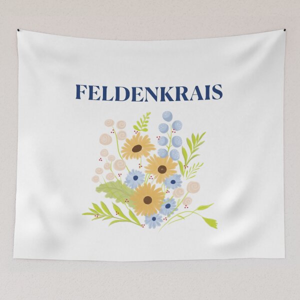 Item preview, Flowers & Feldenkrais - navy designed and sold by Feldymerch.