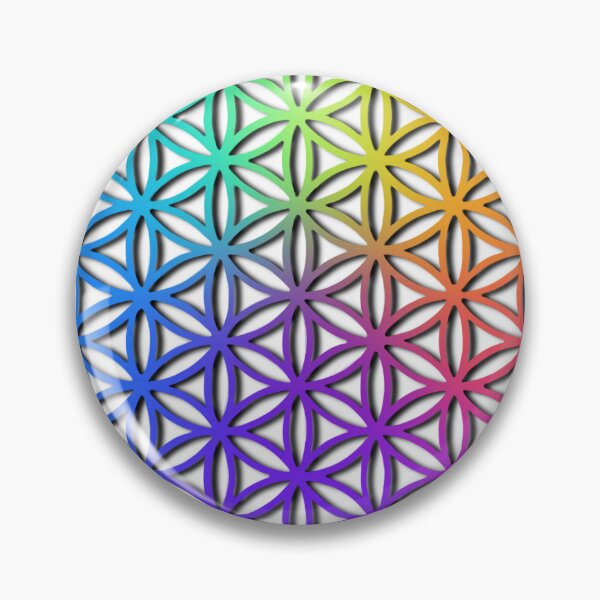 Item preview,  flower of life, scared geometry, zen life, namaste, rainbow colors designed and sold by hollycooper.