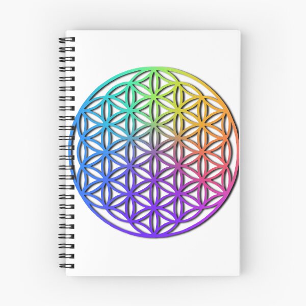 Item preview,  flower of life, scared geometry, zen life, namaste, rainbow colors designed and sold by hollycooper.