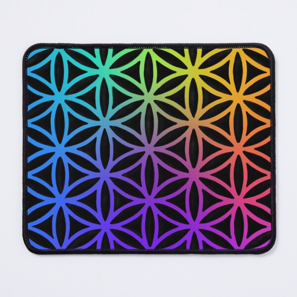Item preview,  flower of life, scared geometry, zen life, namaste, rainbow colors designed and sold by hollycooper.