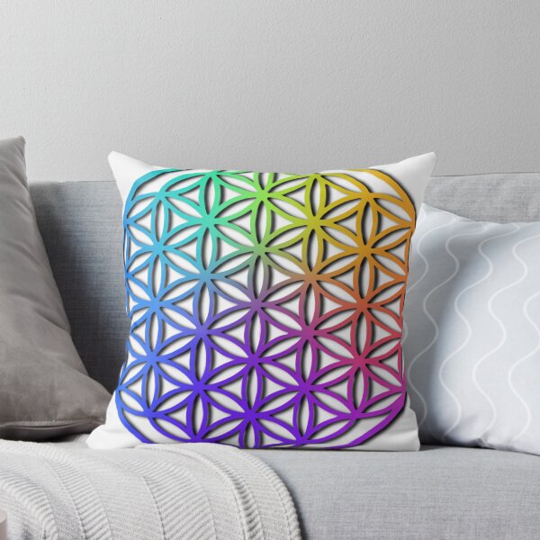 Item preview,  flower of life, scared geometry, zen life, namaste, rainbow colors designed and sold by hollycooper.