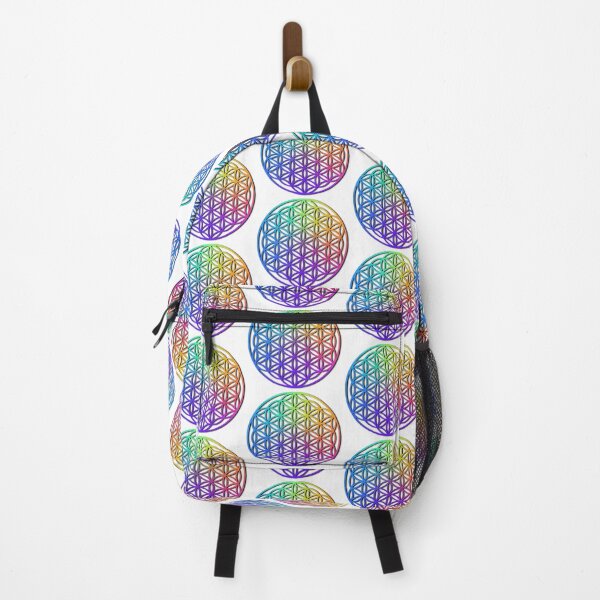 Item preview, flower of life, scared geometry, zen life, namaste, rainbow colors designed and sold by hollycooper.