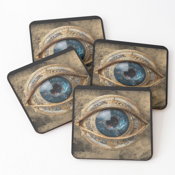 Item preview, Celestial Steampunk Eye | Ornate Golden Galaxy Oracle designed and sold by Pukisdaizi.